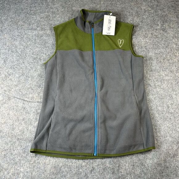 Latched Mama Limited Edition Bee Kind Vest Large Full Zip Fleece Maternity - Picture 1 of 10